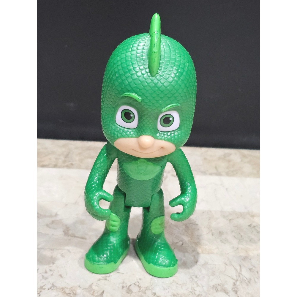PJ Masks Gekko Action Figure 6" talking in‎ French Toy Green Dinosaur